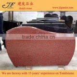 Simple Design Unique India Red Granite Headstone thumbnail-4