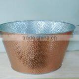 100% Waterproof Embossed Antique Tin Bucket thumbnail-2