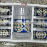 JK004 7pcs Glass Drinking Set With Deco thumbnail-5