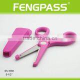 S5-1039 5.5 Inch 2Cr13 Stainless Steel Blade With Colorful Plastic Handle School Scissors thumbnail-4