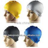 2014 Fashion Colors Printed Silicone Swimming Caps, Promotion Swim Cap, Kids Swim Cap thumbnail-5