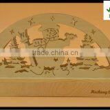 Snowman Christmas Wooden Laser Cutting Decorations thumbnail-1