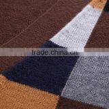 100% Fine Wool Men's Brown Pattern Knitwear Cardigan thumbnail-4