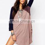 China Factory OEM ODM 2015 New Fashion Customized Round Neckline Tunic With Crochet Lace Back thumbnail-2