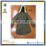 Women Winter Warm Long Coat Cotton Jacket With Fur Hood Stocklots thumbnail-3