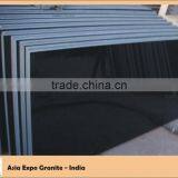 Absolute Black Granite Slab Cut to Size With Polished thumbnail-1