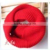 Flat Machine Girls Fashion Plain Color Knitted Neck Warmer Scarf thumbnail-1