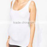 Plain White Maternity Tank Cheap Wholesale Maternity Clothes thumbnail-4