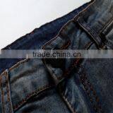 2016 Hot Men's Fashion Men's Jeans Biker Jeans Hole Personality Male Personality Pants Beggar thumbnail-5