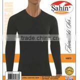MEN COTTON RIB V NECK SLEEVELESS T SHIRT thumbnail-2