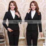 Custom Office Ladies Two Pieces Set Business Women Trousers Formal Suits Wholesale thumbnail-1