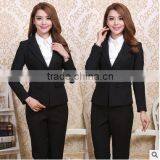 custom office ladies two pieces set business women trousers formal suits wholesale