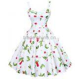 Walson Cherry Rockabilly Hepburn Pinup Business Swing Dress thumbnail-1