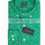 Latest Design for Men Green Floral Mens Dress Shirt thumbnail-1