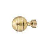 Ball Brass and Metal Curtain Finials Rod Set , 19mm / 25mm Curtain Finials thumbnail-1