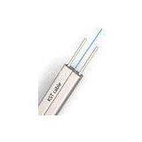 Indoor Outdoor Ftth Optical Fiber Cable Waterproof 1 Core Steel Wire Cable