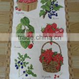 Linen/cotton printed kitchen towels