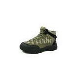 Olive Green Cowhide Military Tactical Boots with Oil Resistant Rubber Sole