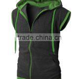 Bulk Order Wholesale Sleeveless Zip Hoodie Light Sweatshirt Cotton Colored Abayas Coats thumbnail-4