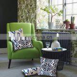 Woven Textured Cozy Modern Concise Soft Navy Blue Square Totem Cushion thumbnail-4