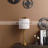 China wholesale cheap custom vintage resin gold nightstand lights for bedroom