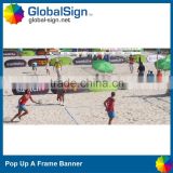 Shanghai GlobalSign Horizontal Oval Pop Up Banner, Pop up A frame banner