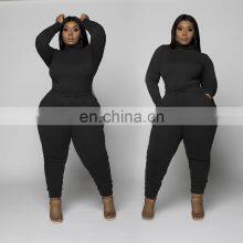 Spring and Summer New Fashion Loose Suit Clothing Wholesale Custom Solid Color Large Size Long-sleeved Trousers Casual Women's thumbnail-5