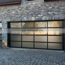 Remote Control Electric Sliding 16x8 Tempered Glass Garage Doors