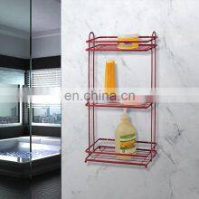Three Tiers Bathroom Organizer Large Capacity Bathroom Shelf Organizer Iron Powder Coating Bathroom Shelf Storage Organizer thumbnail-2