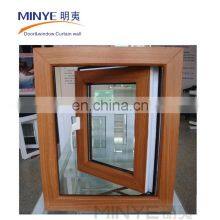 New Design Wood Color UPVC Casement Window