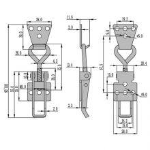 Adjustable Toggle Draw Latch,Spring Claw Toggle Latch,Metal Clamp Toggle Latch thumbnail-4