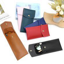 Travel Watercolor Brushes Bag PU Leather Waterproof Painting Kit Portable Watercolor Gouache Paint Brush Storage Bag for Artists thumbnail-2