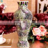 Turkey Colorful Glass Crack Mosaic Tall Wedding Vases