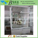 BST Factory Supply Wooden Floor Standing Mirror Jewelry Cabinet