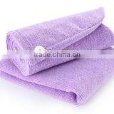 China Swimwear Absorbent Microfiber Terry Towel Shower Cap23*65purple thumbnail-1