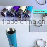 Metal Led Projector Light Keychain Flashlight With Carabiner All Logo Can be Design Keychain Lamp thumbnail-3