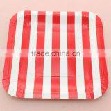 Wedding Favors Mix Pattern 7 Inch Square Paper Plate for Wedding thumbnail-1