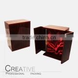 New design Luxury fabric wooden perfume box