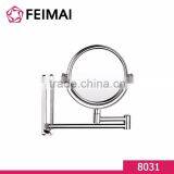 6 Inch Round Double-Sided Wall Mounted Makeup Hotel Magnifying Mirror