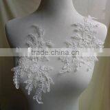2015 Flower Pattern Bridal Wedding Dress Applique With Beads and Sequins thumbnail-1