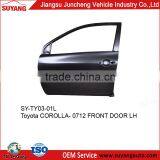 Replacement front door panel for Toyota Corolla 07-12 aftermarket auto spare parts accept OEM