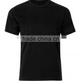 100% Cotton Men's Round Neck Plain T-Shirt in Black color