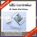 LED Strip Remote Controller RF Plastic Case 20Keys DC5V,12V,24V JM-RF20S