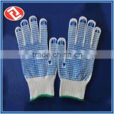 Factory Supplier PVC Coated String Knit Cotton Dotted Gloves