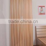 2 Door Cheap Laminated Particle Board Clothes Wardrobe for Sale thumbnail-1