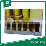 COLORFUL PACKAGING BOX FOR 6 BEER BOTTLES CARRIER
