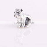 925 Sterling Silver Charm Beads Bracelet Bulldog Charm thumbnail-2