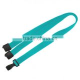 Fashion polyester material holder lanyards with safety buckle