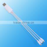 Portable 3 In 1 Usb Data Cable For Iphone For Samsung Universal Usb Charging Cable thumbnail-3