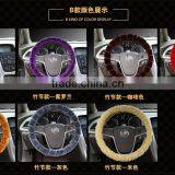 2016 Toyota Car Styling Winter Red Black Pink Long Wool Plush Steering Wheel Cover Woolen Car Accessory Steering-wheel thumbnail-5